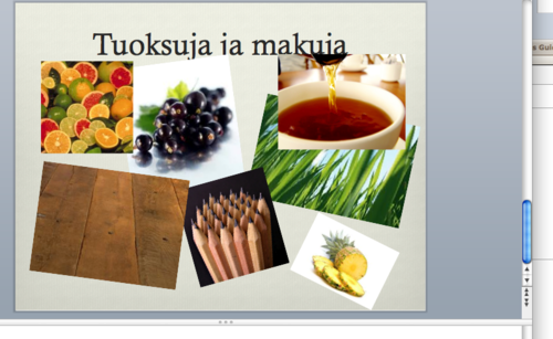 I&#8217;m doing this PowerPoint for my first ever wine class coming in few weeks (once we settle the date) and I thought describing flavors and aromas is rather dull in words, why not share pictures.
It would be interesting to hear your guesses from what sort of wines are these pictures from?